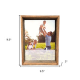 8” X 8” Rustic Farmhouse Gray Wood Shadow Box Frame - Homeroots - Flyclothing LLC