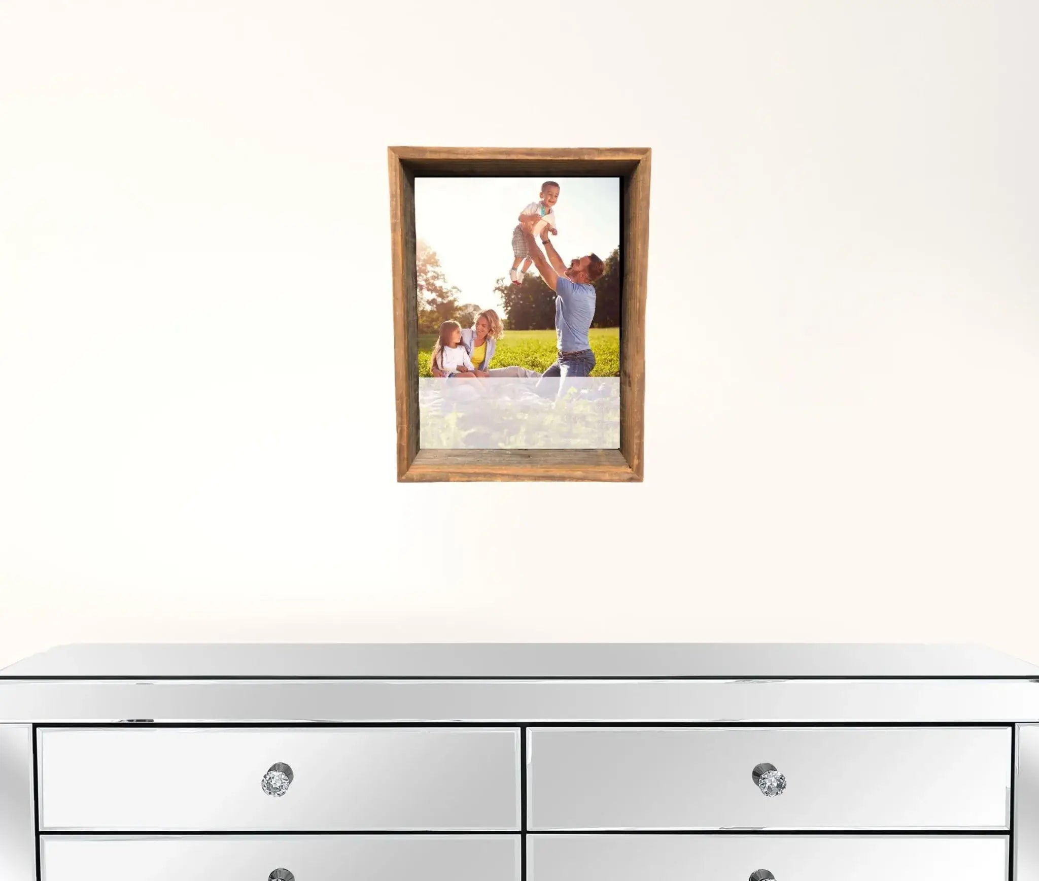 8” X 10” Rustic Farmhouse Gray Shadow Box Frame - Homeroots - Flyclothing LLC