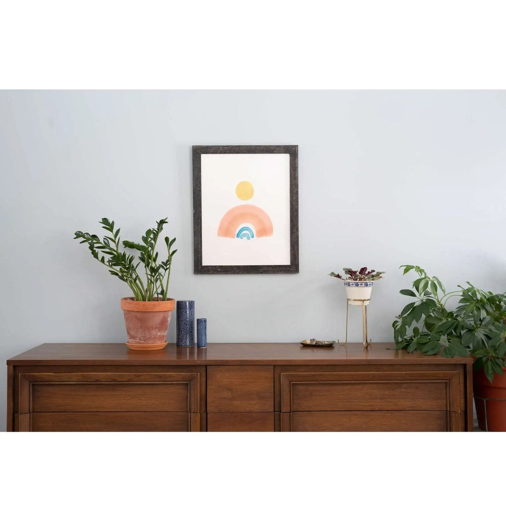 11" X 17" Rustic Farmhouse Rustic Black Wood Frame - Homeroots - Flyclothing LLC