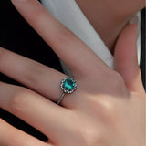 925 Sterling Silver Zircon Minimalist Ring - Trendsi - Flyclothing LLC