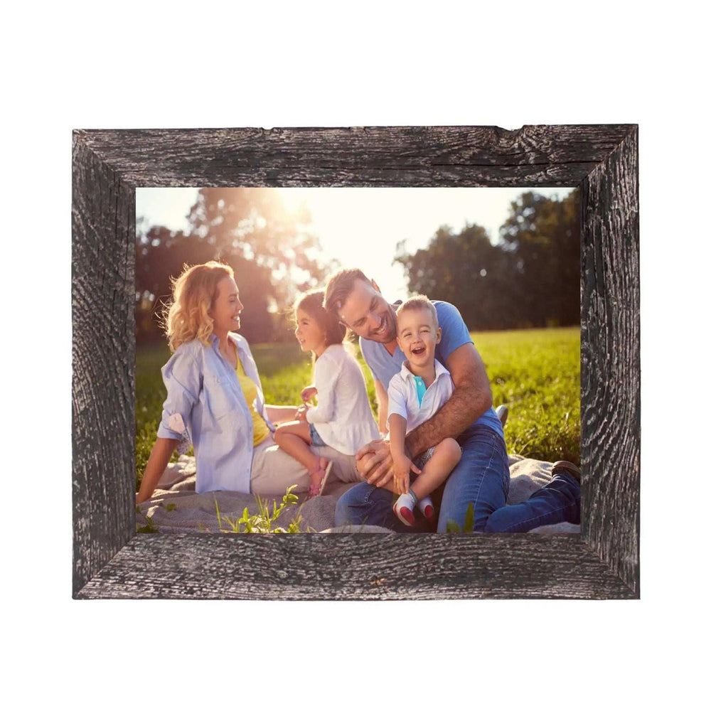 12” X 18” Rustic Farmhouse Rustic Black Wood Frame - Homeroots - Flyclothing LLC