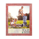 13” X 19” Rustic Farmhouse Red Wood Frame - Homeroots - Flyclothing LLC