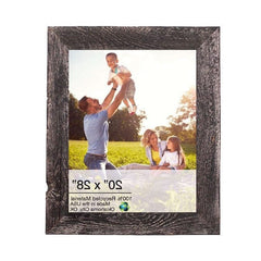 20" X 28" Rustic Farmhouse Rustic Black Wood Frame