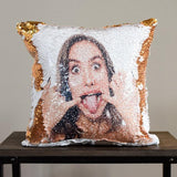Custom Photo Cushion Cover Diy Personalized Sequin Luminous Pillowcase Room Decoration Baby Wedding Pet Photos Printed - My Store - Flyclothing LLC