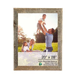 20" X 28" Rustic Farmhouse Weathered Gray Wood Frame - Homeroots - Flyclothing LLC