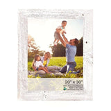 20" X 30" Rustic Farmhouse White Wash Wood Frame - Homeroots - Flyclothing LLC