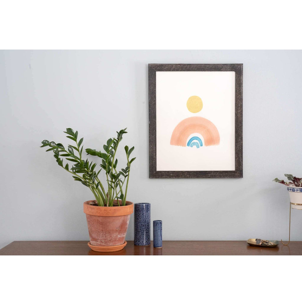 4” X 6” Rustic Farmhouse Rustic Black Wood Frame - Homeroots - Flyclothing LLC