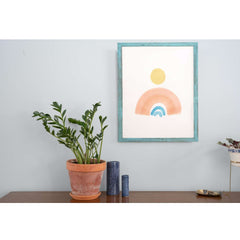 5" X 7" Rustic Farmhouse Light Aqua Blue Wood Frame - Homeroots
