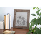 5" X 7" Rustic Farmhouse Brown Wood Frame - Homeroots