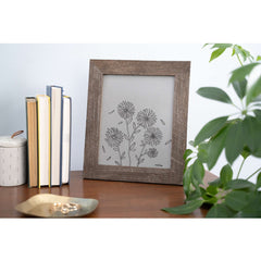 5" X 7" Rustic Farmhouse Brown Wood Frame - Homeroots