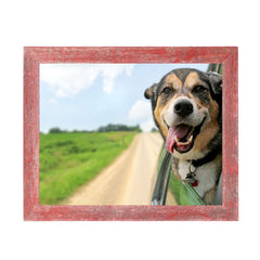 8” X 8” Rustic Farmhouse Espresso Wood Frame - Homeroots