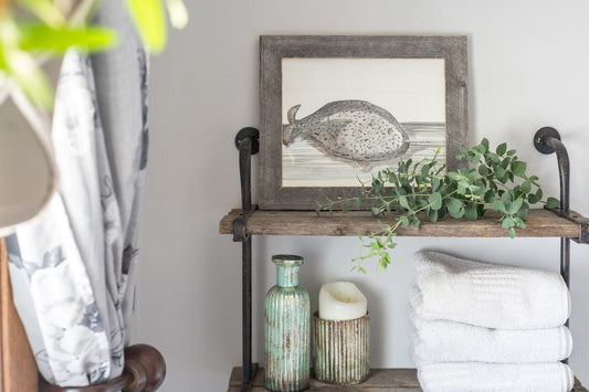 9" X 12"  Rustic Farmhouse Weathered Gray Wood Frame - Homeroots