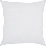 18" Teal and White Llama Cotton Throw Pillow - Homeroots