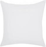 18" Red and White Cotton Throw Pillow - Homeroots