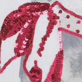 18" Red and White Cotton Throw Pillow - Homeroots