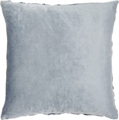 22" Powder Blue Weave Velvet Throw Pillow
