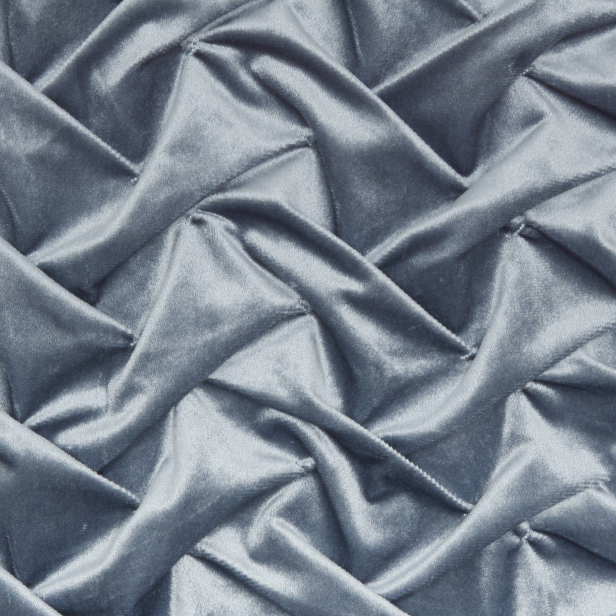 22" Powder Blue Weave Velvet Throw Pillow - Homeroots