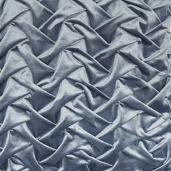 22" Powder Blue Weave Velvet Throw Pillow - Homeroots