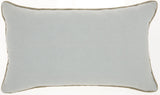 12" X 20" Periwinkle Cotton Throw Pillow - Homeroots - Flyclothing LLC