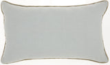 12" X 20" Periwinkle Cotton Throw Pillow - Homeroots