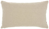 12" X 20" Pink Cotton Throw Pillow - Homeroots