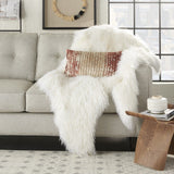 12" X 20" Pink Cotton Throw Pillow - Homeroots