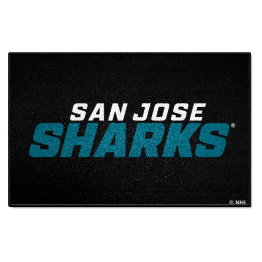 San Jose Sharks Starter Mat Accent Rug - 19in. x 30in. - San Jose Sharks