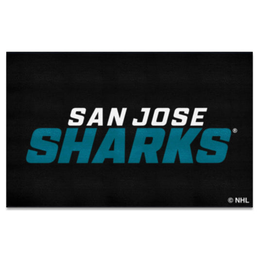 San Jose Sharks Ulti-Mat Rug - 5ft. x 8ft. - San Jose Sharks