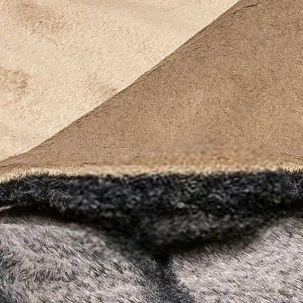 Gray Faux Fur Striped Plush Throw - Homeroots - Flyclothing LLC