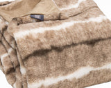 Beige Faux Fur Ombre Plush Throw - Homeroots - Flyclothing LLC
