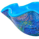 9" Modern Blue And Green Glass Centerpiece Bowl - Homeroots - Flyclothing LLC