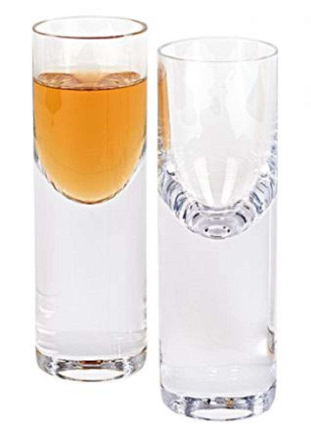 Set Of 2 Mouth Blown Crystal Long Shot Glasses - Homeroots - Flyclothing LLC