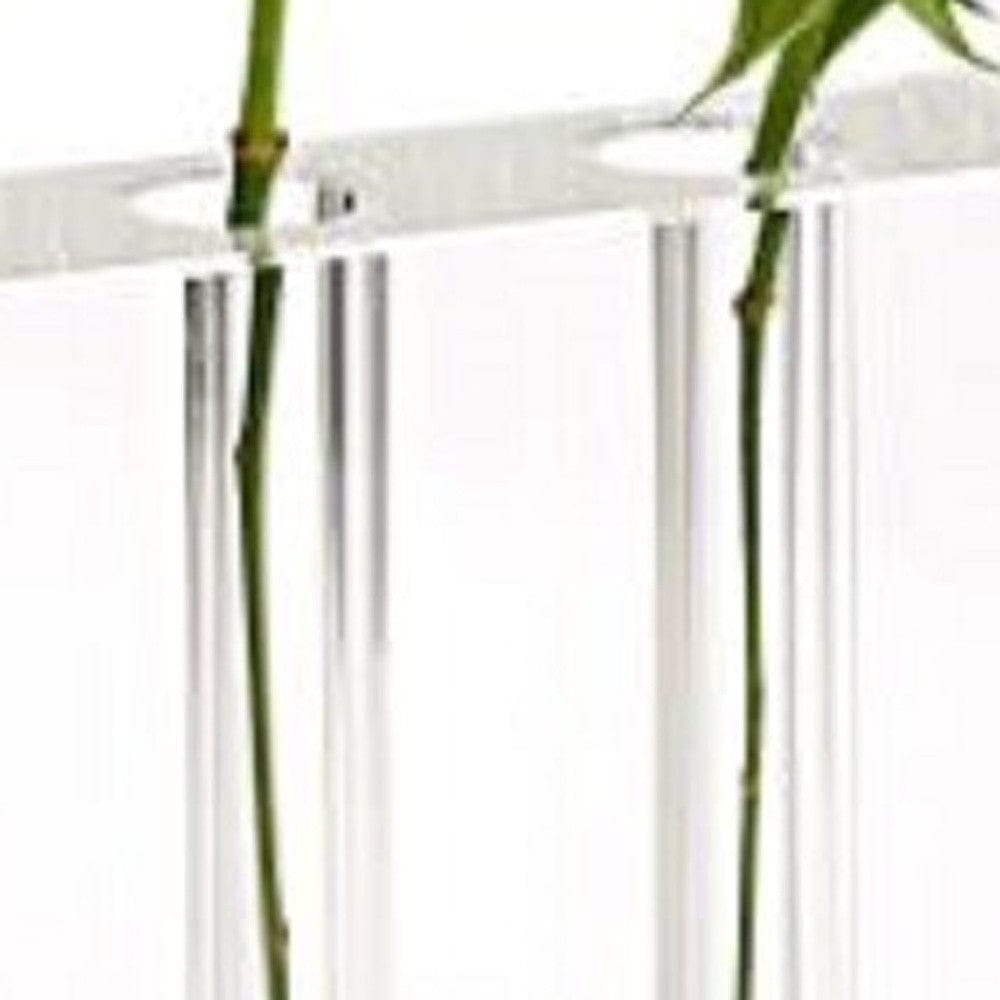 7" Clear Crystal Clear Square Table Vase - Homeroots