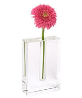 6" Clear Crystal Glass Square Table Vase - Homeroots - Flyclothing LLC
