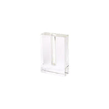 8" Clear Crystal Clear Square Table Vase - Homeroots - Flyclothing LLC