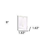 8" Clear Crystal Clear Square Table Vase - Homeroots - Flyclothing LLC