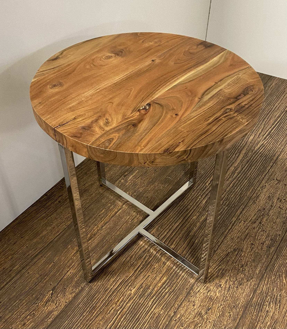 Modern Rustic Side Or End Table - Homeroots - Flyclothing LLC