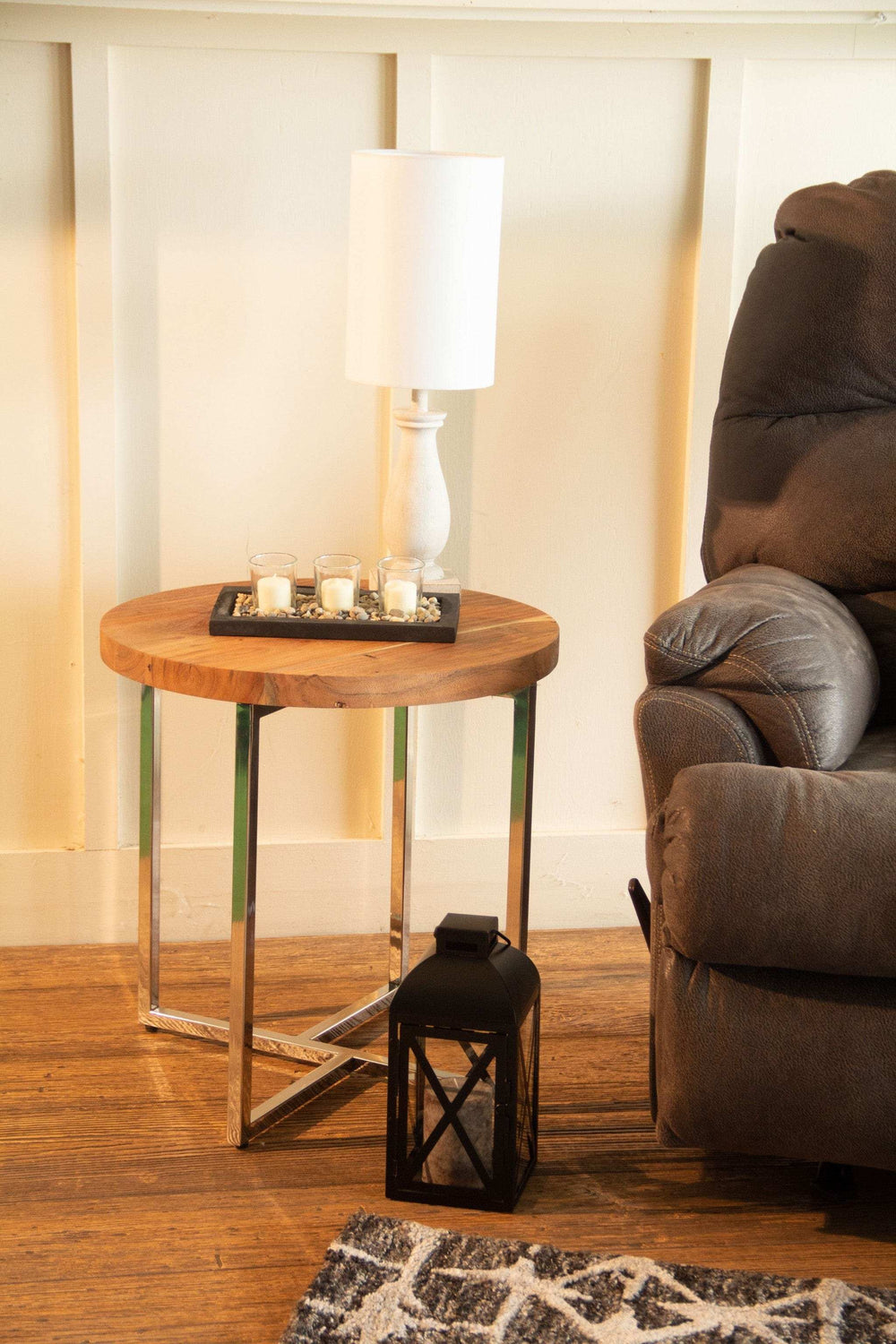 Modern Rustic Side Or End Table - Homeroots - Flyclothing LLC