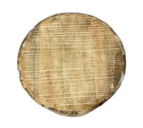 20" Beige Solid Wood Round End Table - Homeroots - Flyclothing LLC