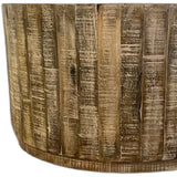 32" Brown Solid Wood Round Coffee Table - Homeroots - Flyclothing LLC