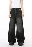 Wide Leg Jeans with Pockets - Trendsi