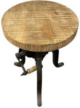 24" Brown And Black Iron Backless Counter Height Bar Chair - Homeroots - Flyclothing LLC