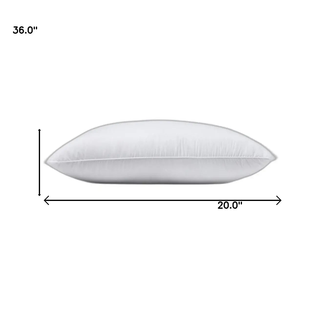 Lux Sateen Down Alternative King Size Medium Pillow - Homeroots - Flyclothing LLC