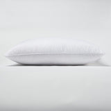 Set Of 2 Lux Sateen Down Alternative Queen Size Medium Pillows - Homeroots