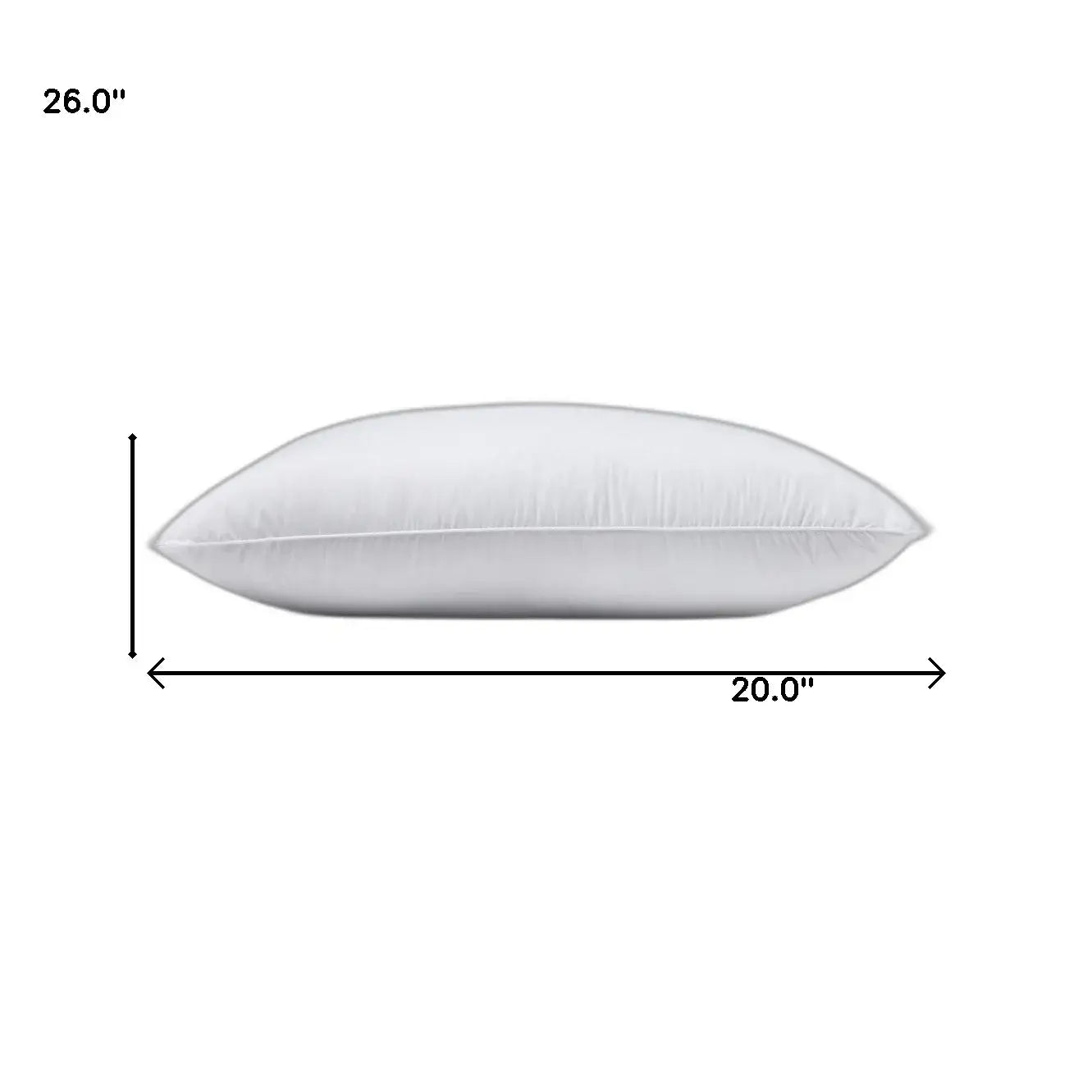 Set Of 2 Lux Sateen Down Alternative Standard Size Firm Pillows - Homeroots - Flyclothing LLC