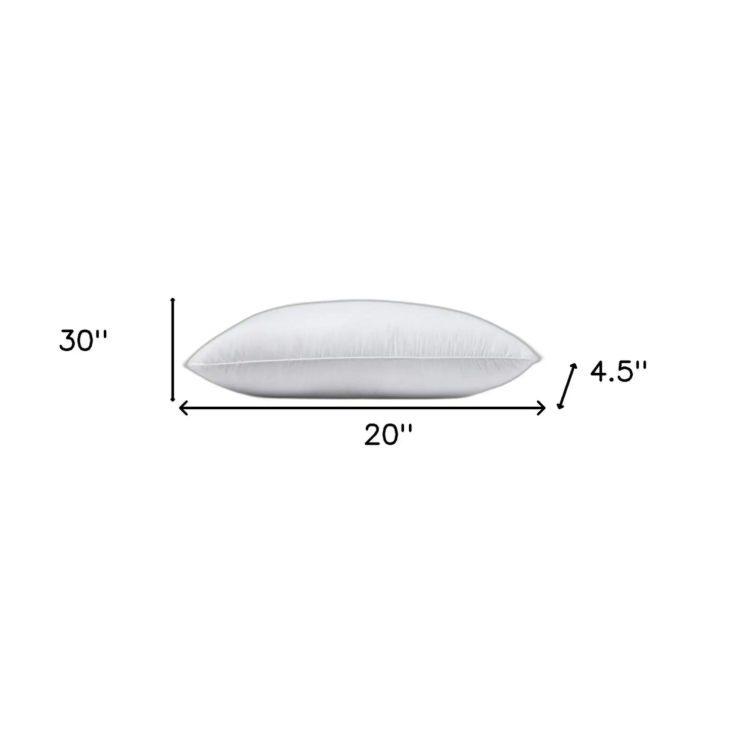 Premium Lux Siberian Down Queen Size Medium Pillow - Homeroots - Flyclothing LLC