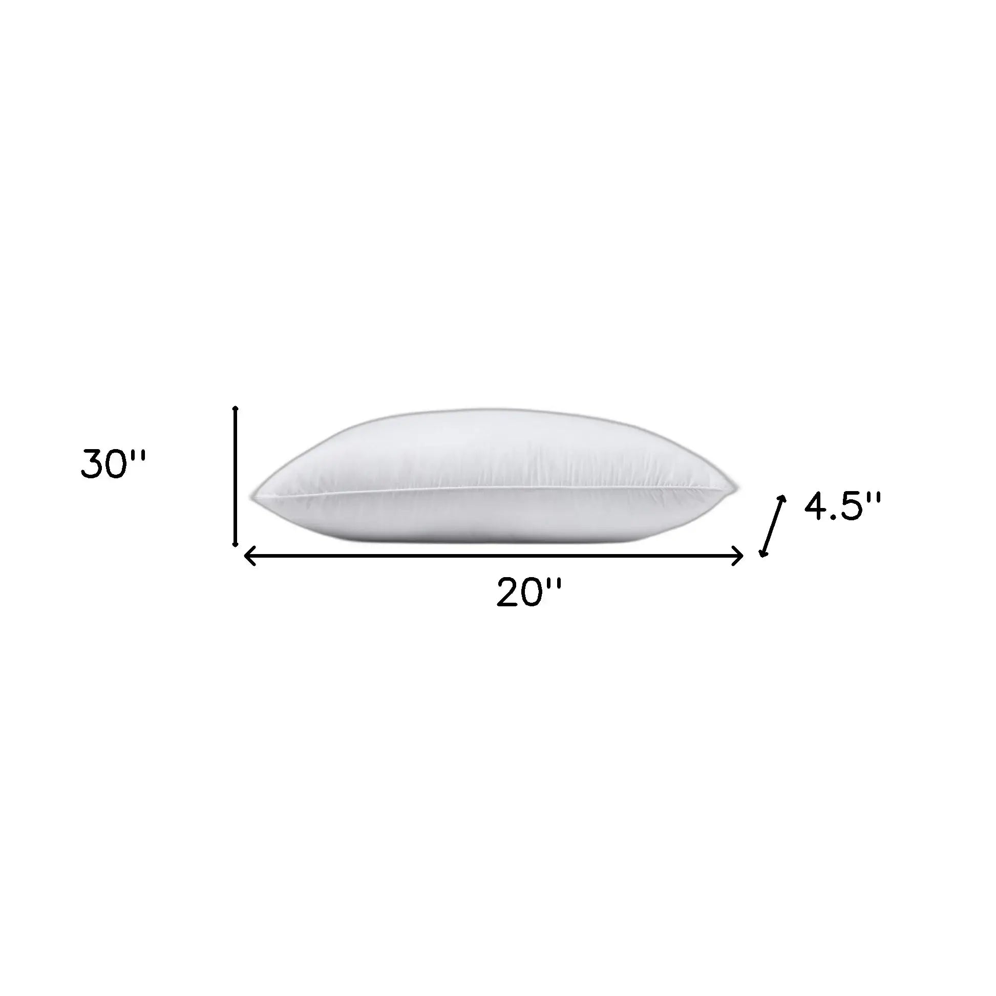 Premium Lux Siberian Down Queen Size Medium Pillow - Homeroots - Flyclothing LLC