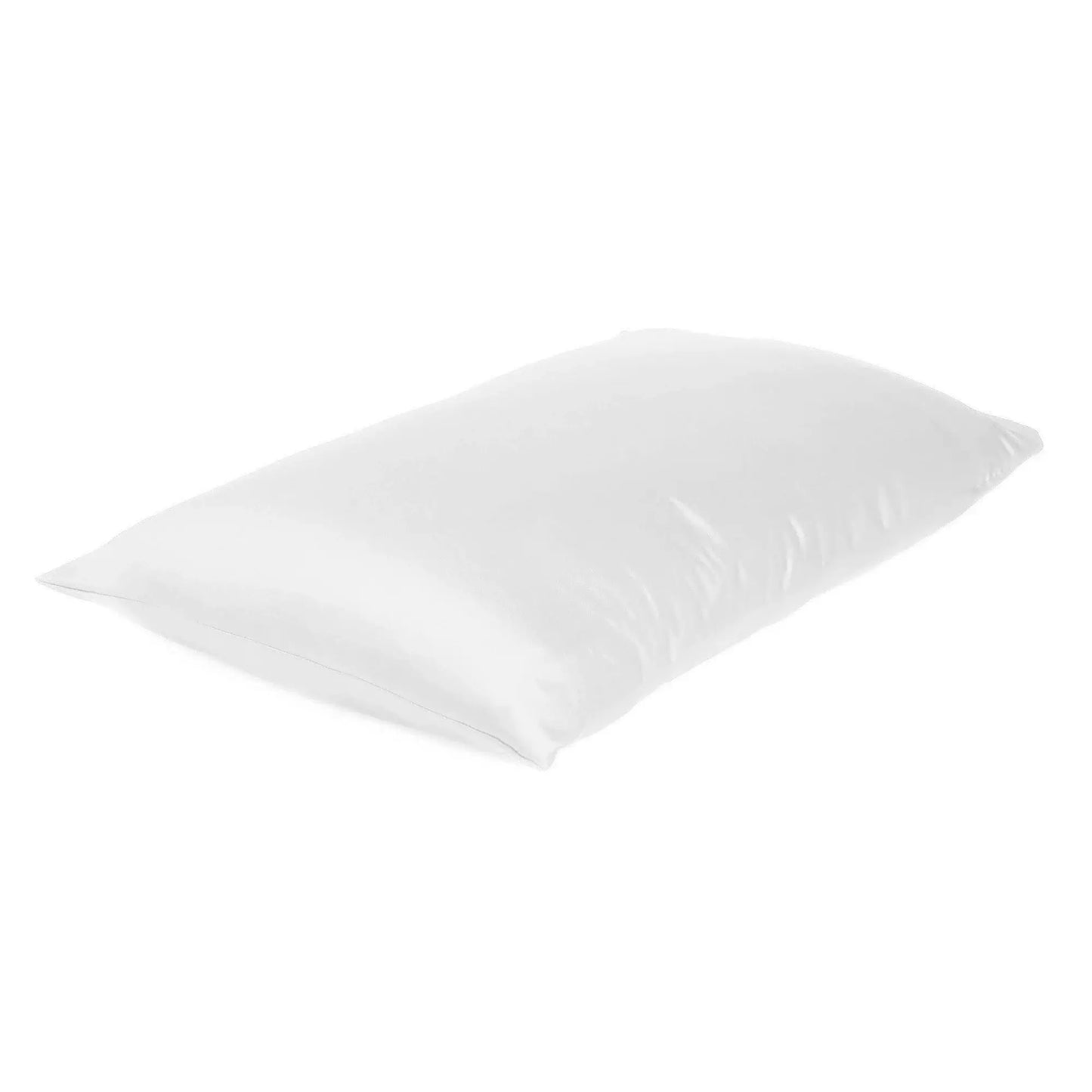 White Dreamy Set Of 2 Silky Satin King Pillowcases - Homeroots - Flyclothing LLC