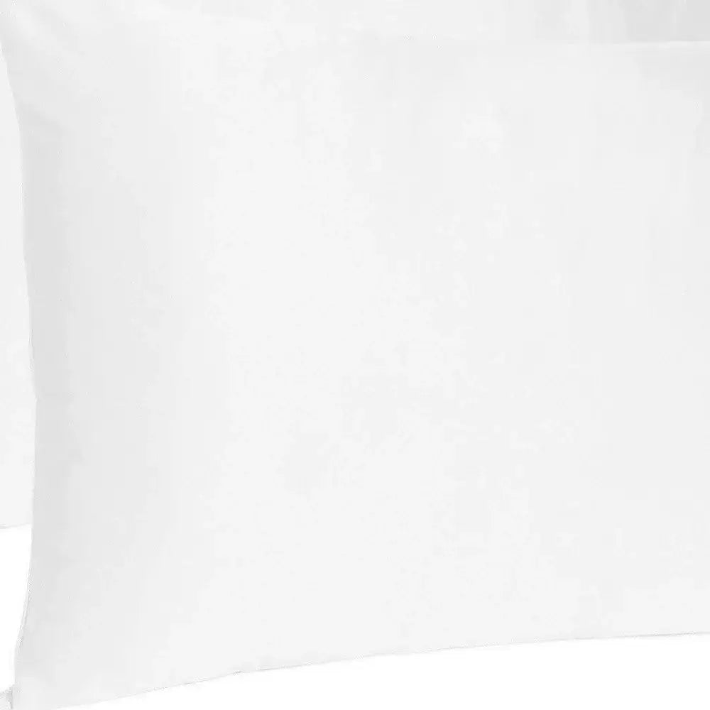 White Dreamy Set Of 2 Silky Satin King Pillowcases - Homeroots - Flyclothing LLC