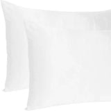 White Dreamy Set Of 2 Silky Satin King Pillowcases - Homeroots - Flyclothing LLC